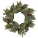 24" Artificial Pinecone, Magnolia Leaf & Pine Wreath -Green/Brown (Pack of 2) - XDW614-GR/BR