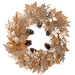 30" Glittered Metallic Artificial Maple Leaf, Pinecone & Twig Wreath -Gold/Brown (Pack of 2) - XDW622-GO/BR