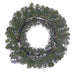 24" Glittered Artificial Ball, Berry, Fern & Pine Wreath -Silver/White (Pack of 2) - XDW808-SI/WH