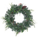 24" Artificial Berry, Eucalyptus Leaf, Pinecone & Pine Wreath -Red/Green (Pack of 2) - XDW814-RE/GR