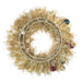 24" Artificial Ball & Tinsel Wreath -Gold/Green (Pack of 2) - XDW816-GO/MX