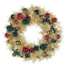 24" Artificial Ball & Tinsel Wreath -Gold/Green (Pack of 2) - XDW816-GO/MX