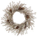 23.5" Glittered Artificial Pinecone & Pine Wreath -Tiffany Gold (Pack of 2) - XDW826-GO/TF