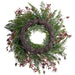 20" Artificial Berry, Pinecone, Eucalyptus Leaf & Pine Wreath -Red/Green (Pack of 2) - XDW885-RE/GR