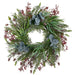 20" Artificial Berry, Pinecone, Eucalyptus Leaf & Pine Wreath -Red/Green (Pack of 2) - XDW885-RE/GR