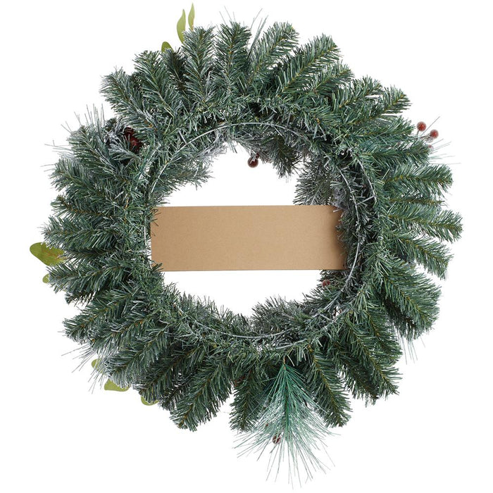 24" Artificial Joy Bell, Berry & Pine Wreath -White/Red (Pack of 4) - XDW906-WH/RE