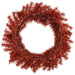 24" Artificial Ball & Tinsel Wreath -Red/Mixed Colors (Pack of 4) - XDW910-RE/MX