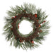 26" Artificial Ball, Berry & Pine Wreath -Red/Green (Pack of 4) - XDW912-RE/GR
