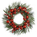 26" Artificial Ball, Berry & Pine Wreath -Red/Green (Pack of 4) - XDW912-RE/GR