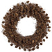 24" Artificial Pinecone Wreath -Brown (Pack of 4) - XDW931-BR