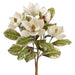 21.5" Magnolia Artificial Flower Bush -Cream/Green (pack of 6) - XFB074-CR/GR