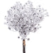 13.5" Flocked Artificial Baby's Breath Gypsophila Flower Stem Bundle -White (Pack of 12) - XFB169-WH