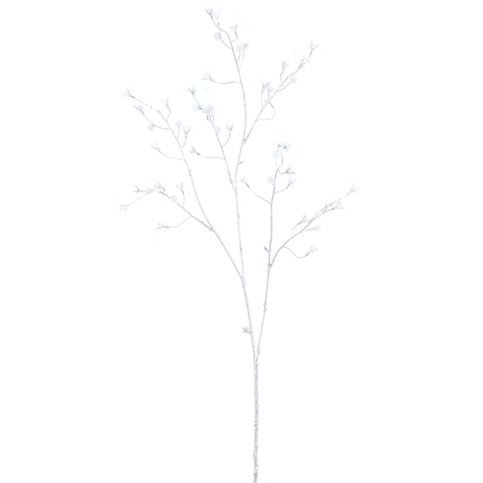 36" Iridescent Artificial Tweedia Flower Stem -Silver (Pack of 12) - XFC001-SI