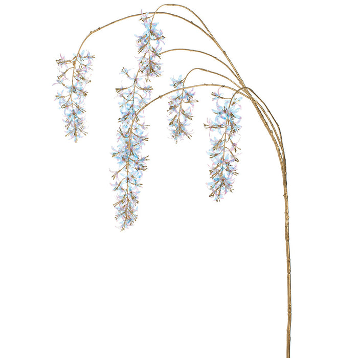 52" Hanging Artificial Cirtus Flower Stem -Iridescent (pack of 6) - XFC306-IR