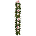5' Magnolia Flower Artificial Garland -Pink/Green (Pack of 4) - XFG181-PK/GR