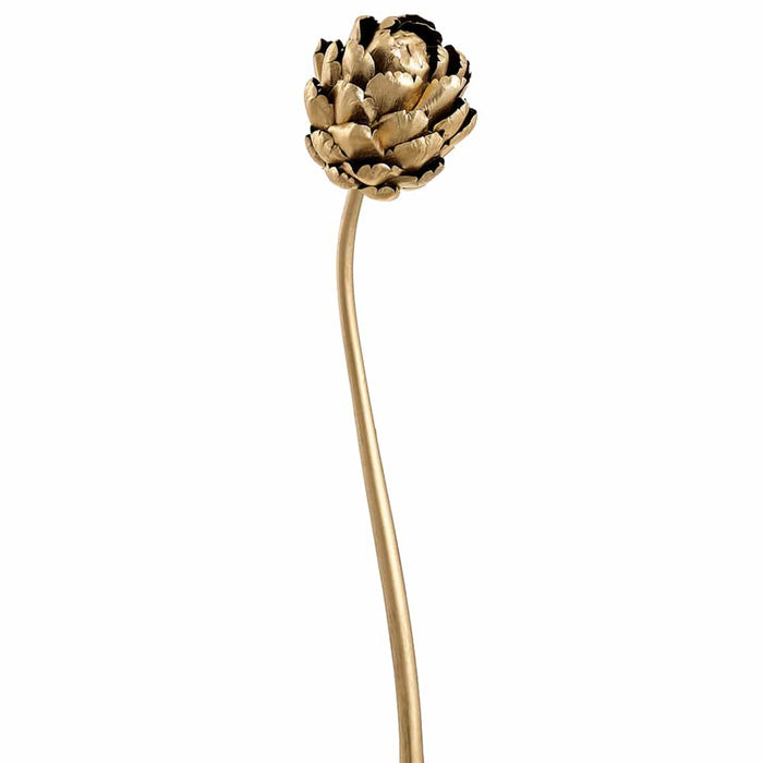 25" Metallic Protea Artificial Flower Stem -Gold (Pack of 12) - XFP650-GO