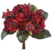 13" Peony, Berry & Secum Artificial Flower Bouquet -Burgundy/Green (Pack of 6) - XFQ001-BU/GR