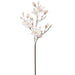 45" Snowed Artificial Magnolia Flower Stem -White (pack of 6) - XFS042-WH