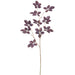 50.5" Metallic Artificial Schefflera Leaf Stem -Purple (Pack of 6) - XFS069-PU