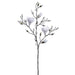 40" Glittered Artificial Magnolia Flower Stem -White (Pack of 6) - XFS078-WH