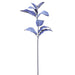 26" Velvet Artificial Lamb's Ear Leaf Stem -Blue (pack of 12) - XFS089-BL