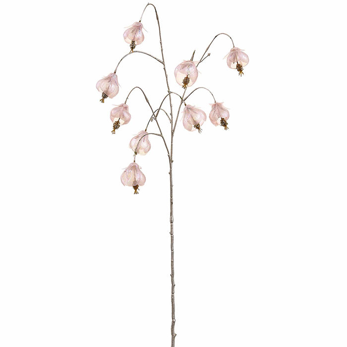 37.5" Shimmer Iridescent Flowering Maple Abutilon Artificial Stem -Pink (Pack of 12) - XFS113-PK