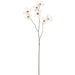 33.5" Shimmer Iridescent Dogwood Blossom Artificial Flower Stem -White (Pack of 12) - XFS114-WH