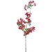 35" Snowed Quince Blossom Artificial Flower Stem -Red (pack of 12) - XFS121-SN/RE