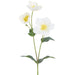 25.5" Helleborus Artificial Flower Stem -White (Pack of 12) - XFS140-WH