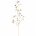 33" Dogwood Blossom Artificial Flower Stem -White/Gold (Pack of 12) - XFS160-WH/GO