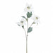 31" Flocked Poinsettia Artificial Flower Stem -White (Pack of 12) - XFS181-WH