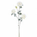33" Flocked Rose Artificial Flower Stem -White (Pack of 12) - XFS183-WH