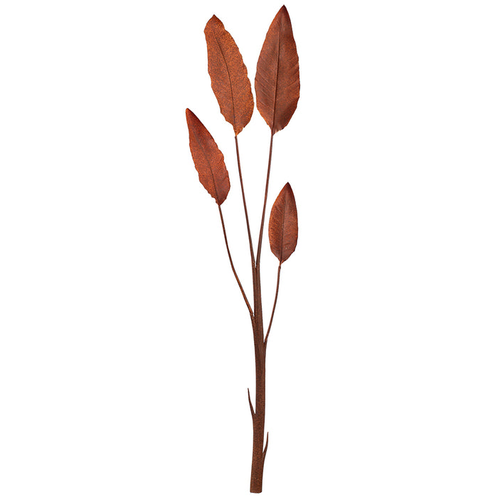 62" Metallic Artificial Bird Of Paradise Leaf Stem -Brown/Gold (Pack of 6) - XFS209-BR/GO