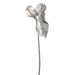 32.5" Artificial Metallic Anthurium Flower Stem -Silver (Pack of 12) (Open Box) - SAFR-XFS217-SI