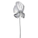 34.25" Artificial Metallic Anthurium Flower Stem -Silver (pack of 12) - XFS221-SI
