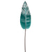 38" Porcelain Look Artificial Canna Leaf Stem -Dark Teal (pack of 12) - XFS234-TL/DK