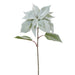 28" Artificial Velvet Holiday Poinsettia Flower Stem -Mint (pack of 12) - XFS260-MN