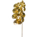 30" Metallic Artificial Phalaenopsis Orchid Flower Stem -Gold (Pack of 6) - XFS288-GO/ME