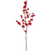 36" Artificial Velvet Plum Blossom Flower Stem -Red (pack of 12) - XFS360-RE