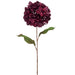 29" Shimmer Velvet Artificial Hydrangea Flower Stem -Burgundy (Pack of 12) - XFS368-BU