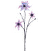 26.4" Artificial Poinsettia Flower Stem -Lavender/Iridescent (pack of 12) - XFS393-LV/IR