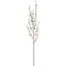 53" Velvet Artificial Plum Blossom Flower Stem -White (Pack of 12) - XFS487-WH