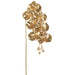 45" Artificial Phalaenopsis Orchid Flower Stem -Gold (Pack of 6) - XFS494-GO