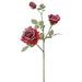29.5" Snowed Artificial Rose Flower Stem -Red (pack of 12) - XFS548-RE