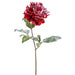 28" Artificial Snowed Peony Flower Stem -Red (pack of 12) - XFS549-RE