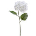 27" Snowed Artificial Hydrangea Flower Stem -White (pack of 12) - XFS554-WH