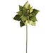 38" Metallic Velvet Artificial Poinsettia Flower Stem -Green (Pack of 12) - XFS570-GR