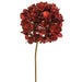 18" Glittered Artificial Hydrangea Flower Stem -Burgundy (pack of 12) - XFS572-BU