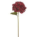 24" Glittered Silk Hydrangea Flower Stem -Red (pack of 12) - XFS622-RE