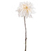 25.5" Flocked Artificial Poinsettia Flower Stem -White (Pack of 12) - XFS629-WH